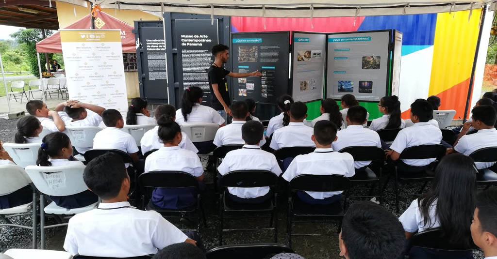El contenedor del Museo de Arte Contemporáneo (MAC) acercó el arte a las comunidades aledañas del proyecto Cobre Panamá.